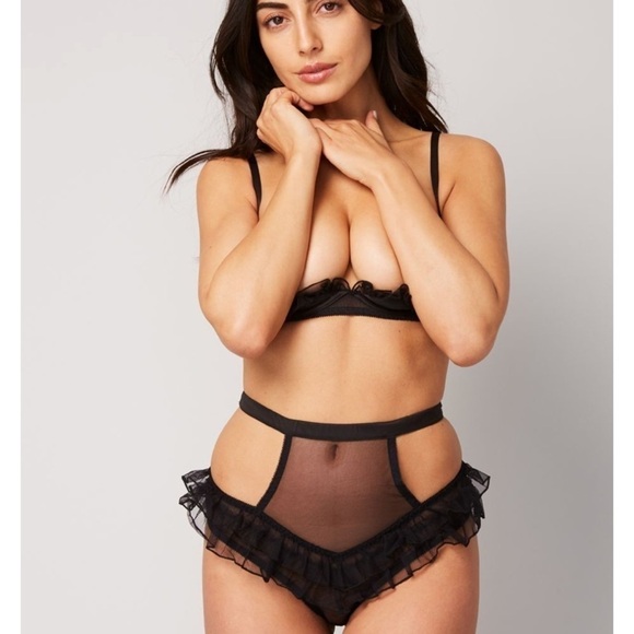 Odette black high waisted brief New With Tags - Picture 3 of 6